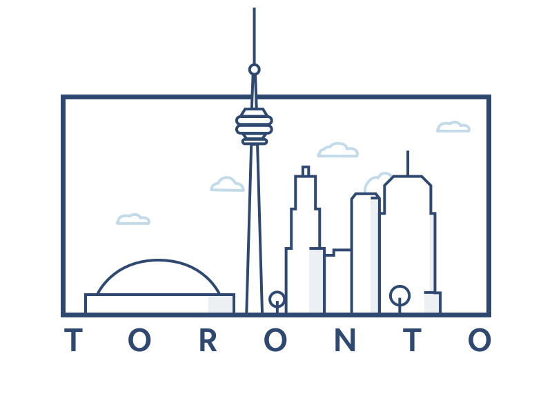 Toronto City Illustration by Settlers on Dribbble