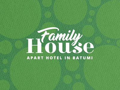 Logo for the hotel of the Family House hotel apartment branding design family flat hotel house illustration logo logo deisgn vector