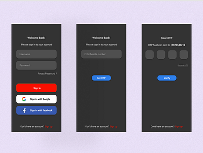 Daily UI Design Challenge - Sign Up Page app dailyuichallenge mobile app signup ui ux