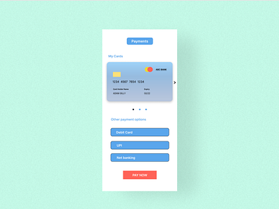 Daily UI Design Challenge - Credit Card Design app creditcard dailyuichallenge ui ux