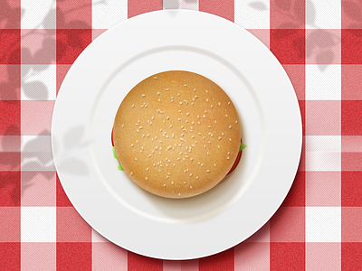 Burger burger food napkin plate