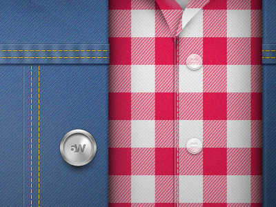 iPad commercial buttons clothes jeans shirt texture