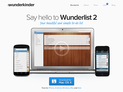 6wunderkinder.com Redesign 2 redesign webdesign wunderlist