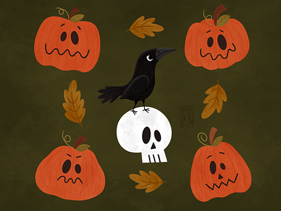 Halloween Autumn Illustration