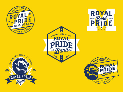 Royal Pride Band badge band high school lion music