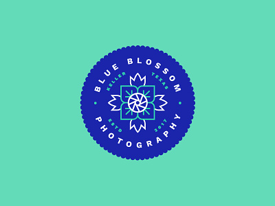 Blue Blossom Logo blossom blue flower photographer photography