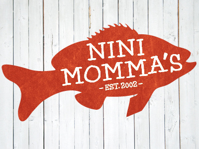 Nini Momma's fishing logo restaurant