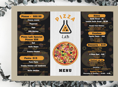 Pizza Menu branding food menu graphic design logo menu motion graphics pizza menu restaurant