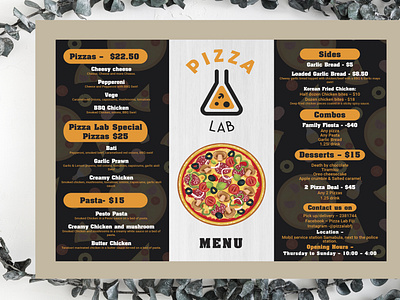 Pizza Menu