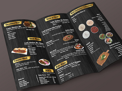 Indian Kebab menu