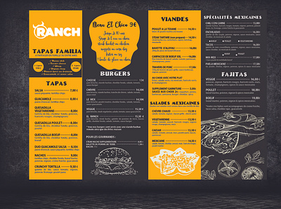 Mexican style food menu adobe illustrator adobe photoshop branding design food menu graphic design illustration logo menu mexican menu restaurant