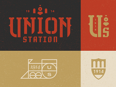 Union Station crest shield station train type union vintage