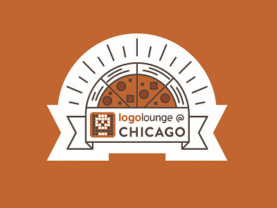 LogoLounge@Chicago Dribbble Meetup banner chicago design logo lounge pizza