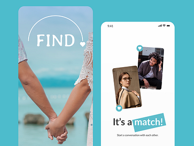 FindLove Dating App dating design mobile app ui