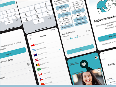 FIND LOVE DATING MOBILE APP (Some Screens)