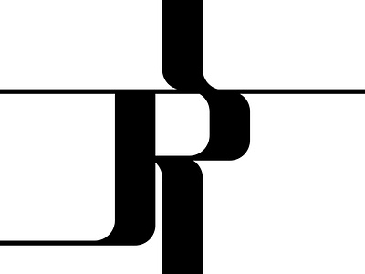 R alphabet design font geometric lettering lines script solid type typography