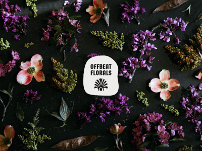 Offbeat Florals brand identity branding design florals flower branding flower shop graphic design logo