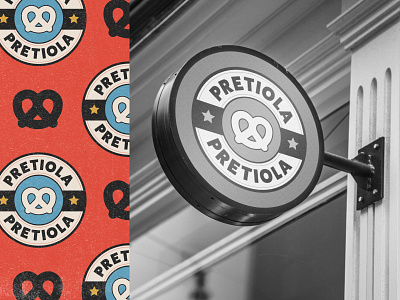 Pretiola brand identity branding design graphic design logo pretzel brand pretzels