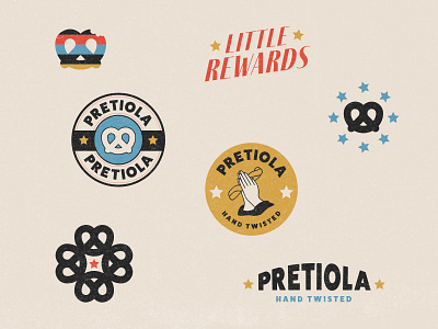 Pretiola brand identity branding design graphic design logo pretzel brand pretzels