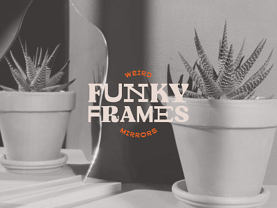 Funky Frames boutique branding brand identity branding design graphic design logo mirror brand