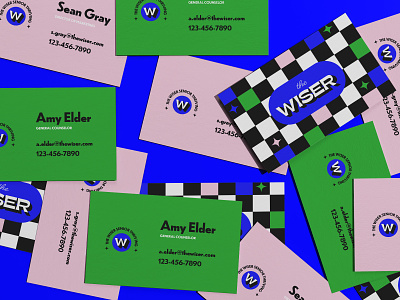 The Wiser brand identity branding business cards design graphic design logo marketing