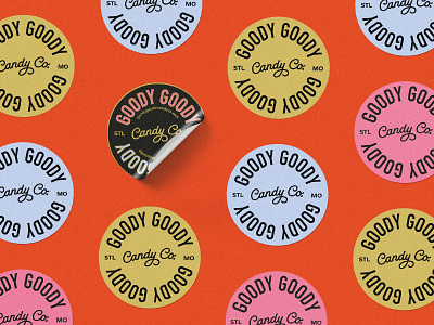 Goody Goody Candy Co. brand identity branding candy candy brand design graphic design logo