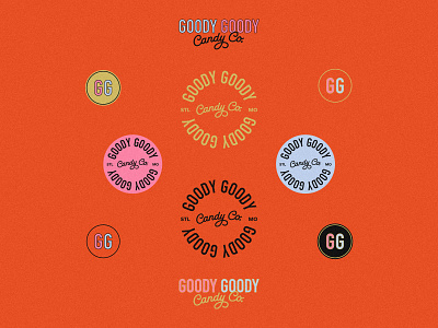 Goody Goody Candy Co. brand identity branding candy candy brand design graphic design logo