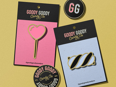 Goody Goody Candy Co. brand identity branding candy candy brand design graphic design logo