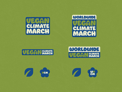 Vegan Climate March brand identity branding design graphic design logo logo suite vegan