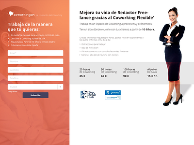 Coworkingon landing Page