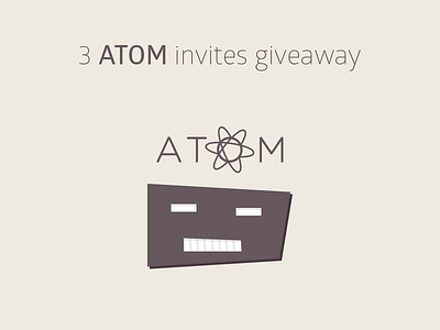 ATOM invites giveaway atom giveaway invite