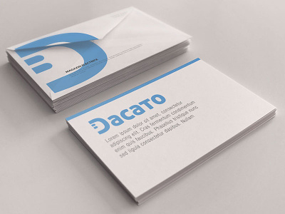 Dacato Logo blue clean dacato font logo