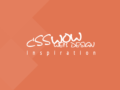 Css wow css design inspiration logo orange web wow