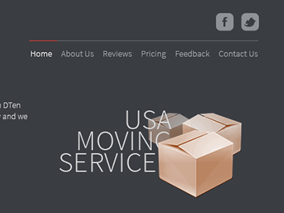 D10Moving business clean dark design web web design