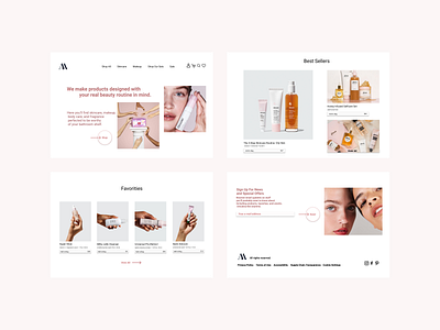 Beauty Product Shop webdesign design beautyshop ux