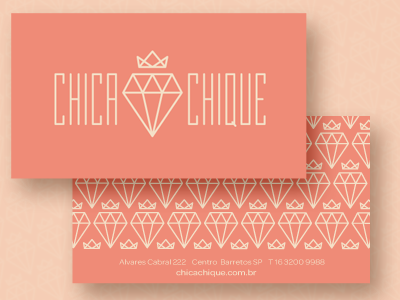 Chica Chique branding business card identity logo