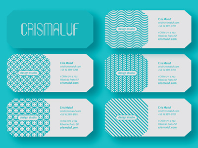 Cris Maluf branding business card logo type