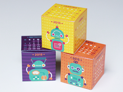 Robot Calendars 2015 calendar cute robot