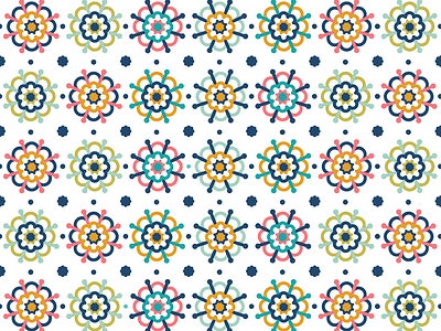 Flower Pattern fabric flower geometric illustration pattern