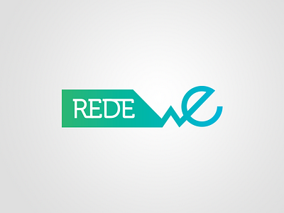 We Logo blue branding green logo logotype real estate rede we