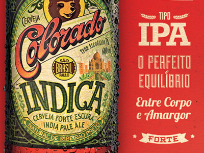 Indica beer poster vintage