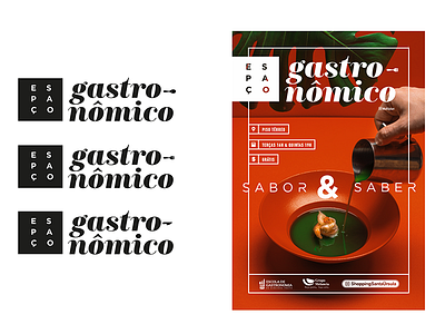 Espaço Gastronômico Posters cooking design food gastronomic graphic poster school space