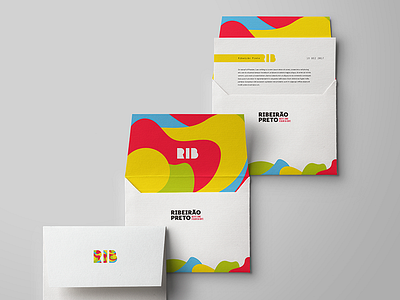 Envelopes - Ribeirão Preto - Visual Identity branding envelope id identity logo logotype stationery