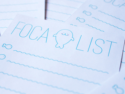 Focalist checklist download freebie