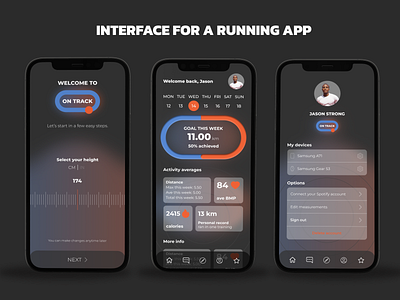 RUNNING APP INTERFACE