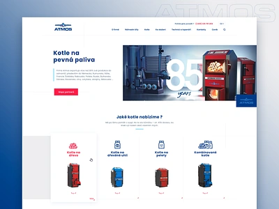 Atmos concept boiler stove web webdesign