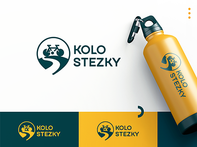 Kolostezky bike brand branding logo map path