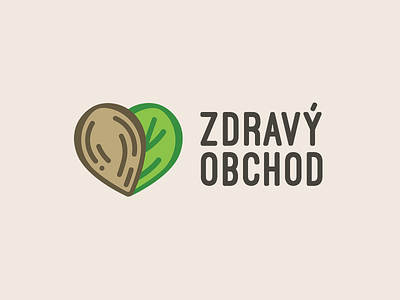 Zdravyobchod almond healty heart logo maple