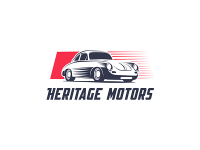 Heritage Motors car logo vintage