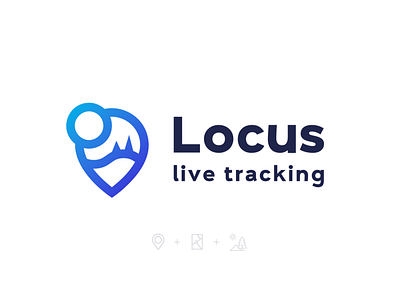 Locus Tracking landscape logo maps tracking